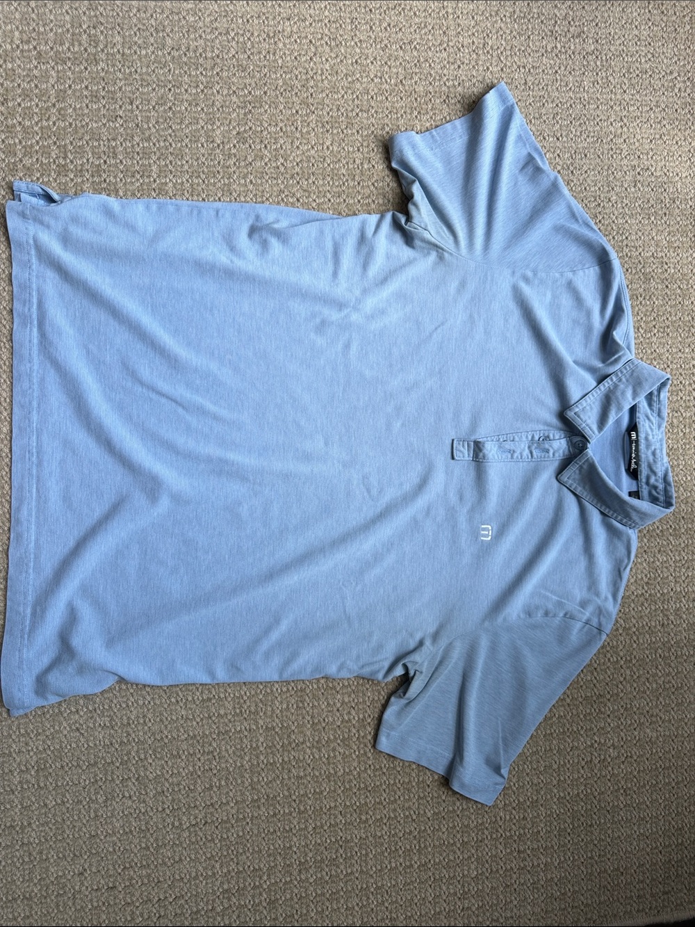 Travis Mathew Sky Blue Men’s Polo Shirt XL